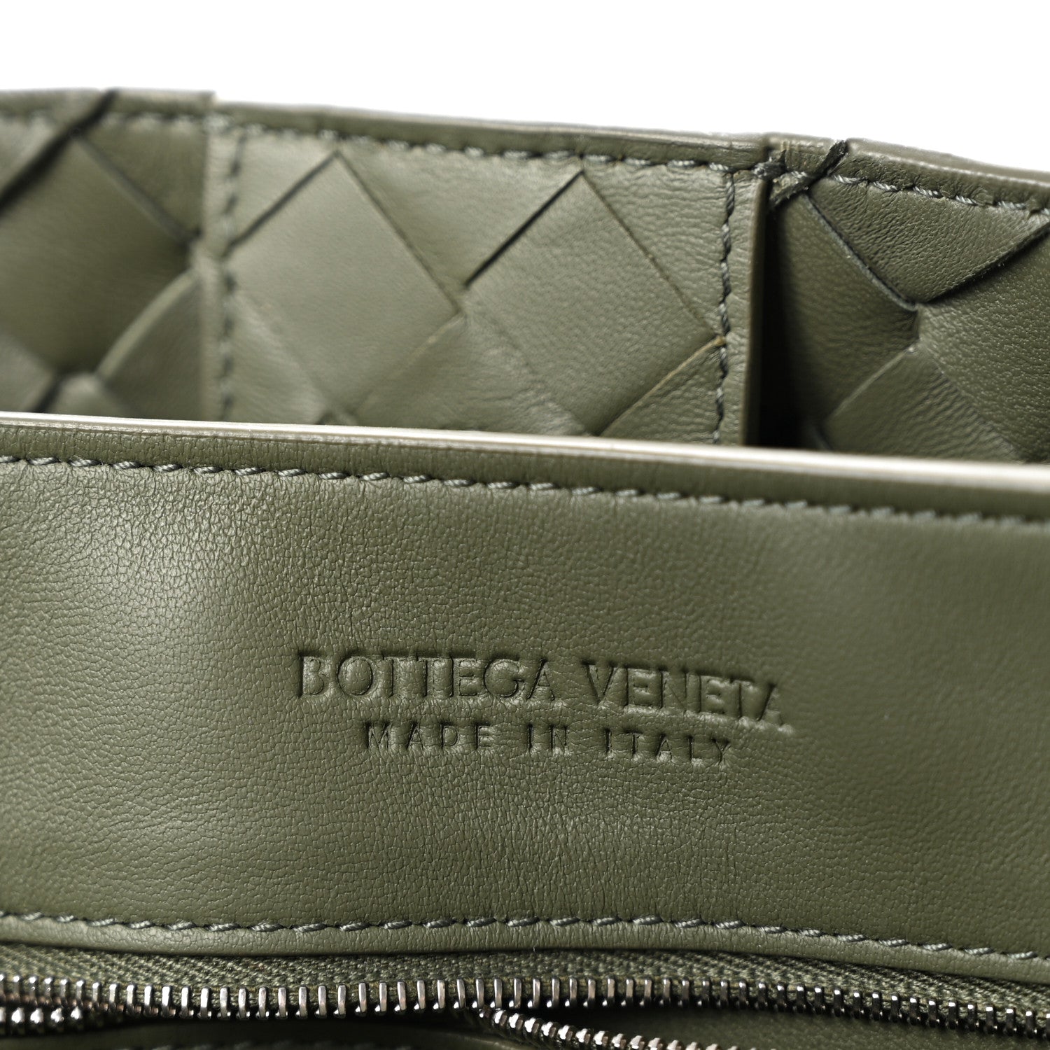 Bottega Veneta Nappa Intrecciato Large Andiamo Shoulder Bag  Aloe 6 of 14
