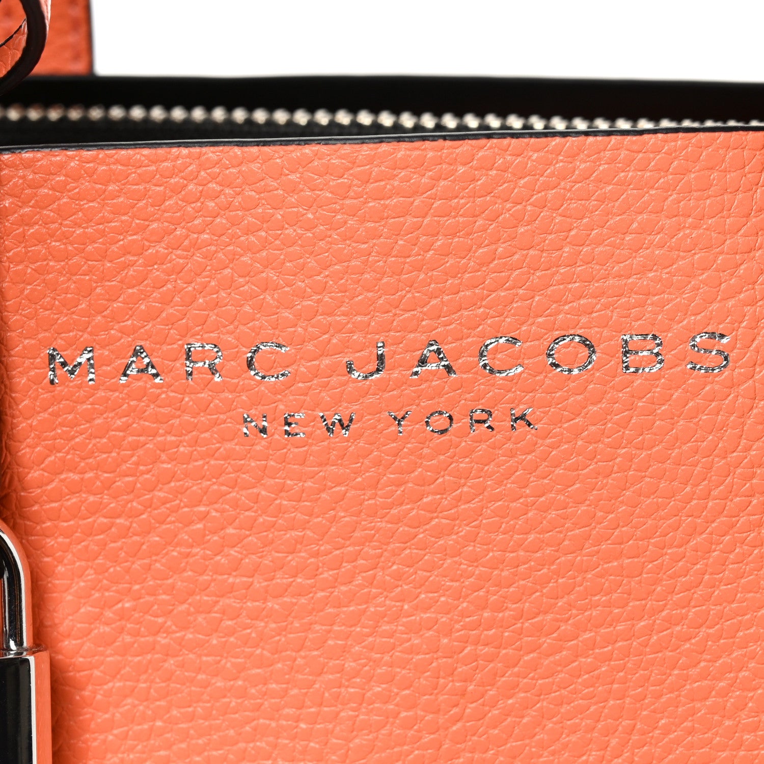 Marc Jacobs Calfskin Mini Grind Tote Bag Orange 6 of 9