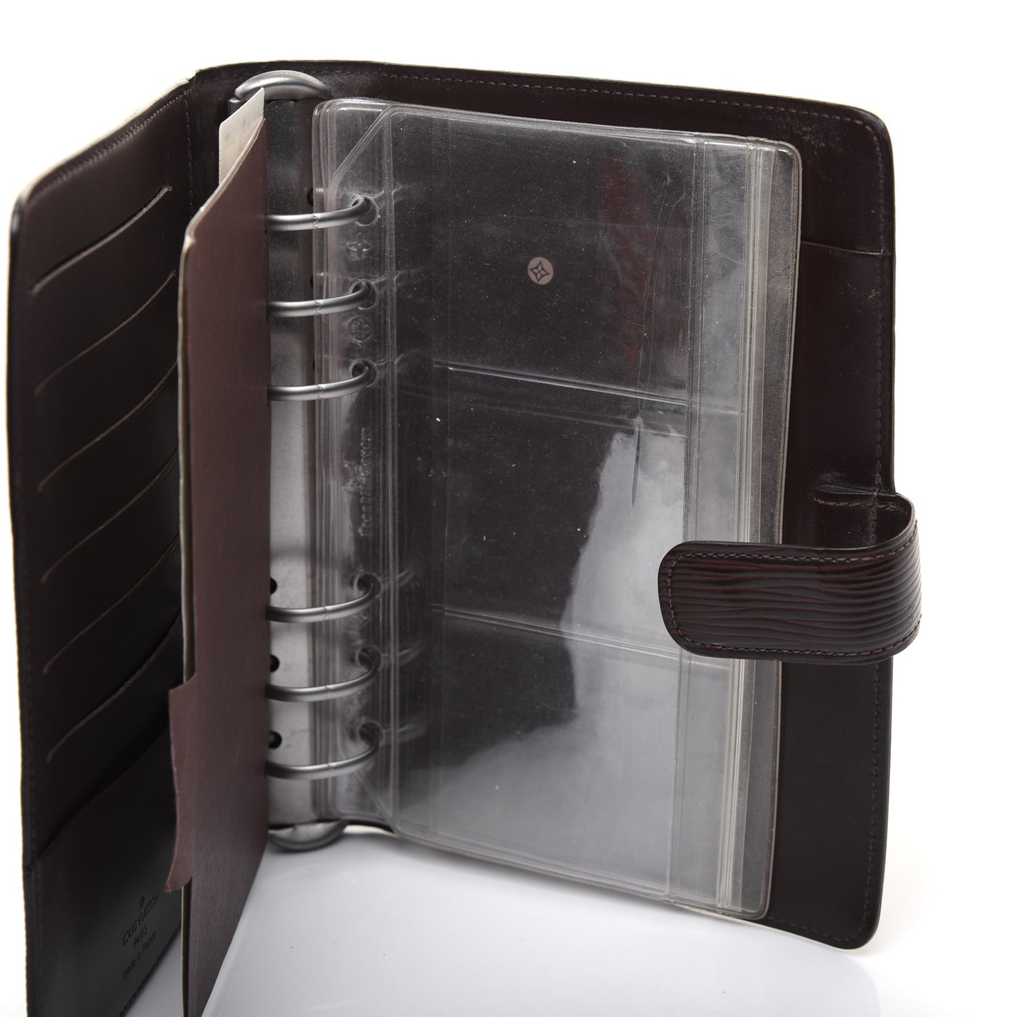 Epi Medium Ring Agenda Cover Moka