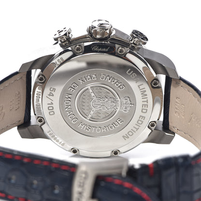 Chopard Stainless Steel Alligator 46mm Grand Prix de Monaco Historique Automatic Watch Blue 5 of 10