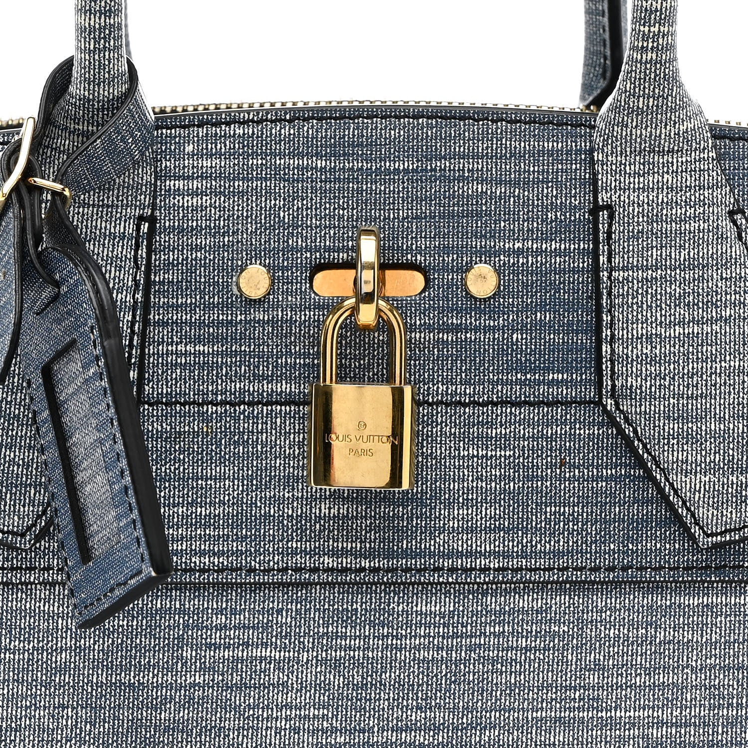 Louis Vuitton Epi City Steamer MM Blue Jean 7 of 9