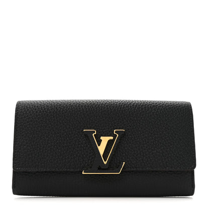 Louis Vuitton Taurillon Capucines Wallet Black 1 of 8