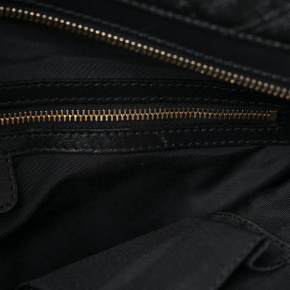 Christian Dior Coated Canvas Cannage Large Dior Soft Shopping Tote Black 12 of 15