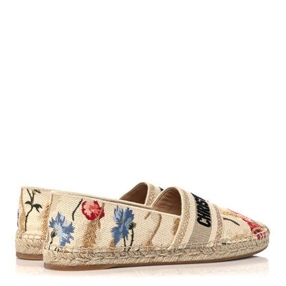 Christian Dior Canvas Embroidered Granville Espadrille 41 Multicolor 4 of 9