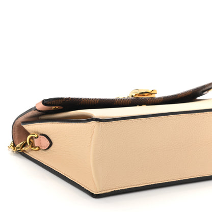 Louis Vuitton Damier Ebene Vavin Chain Wallet Creme 9 of 11