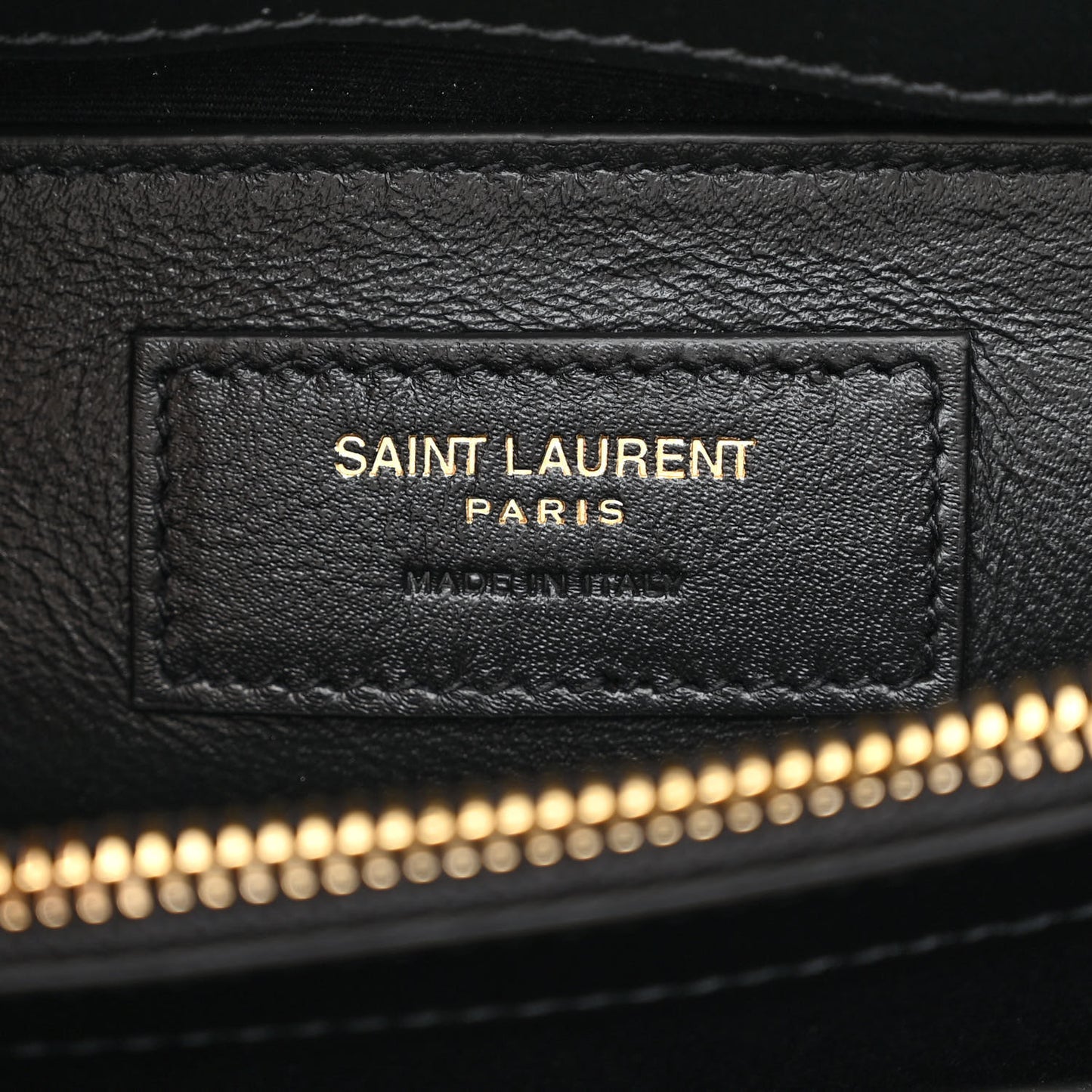 Calfskin Y Quilted Monogram Small Loulou Chain Satchel Black