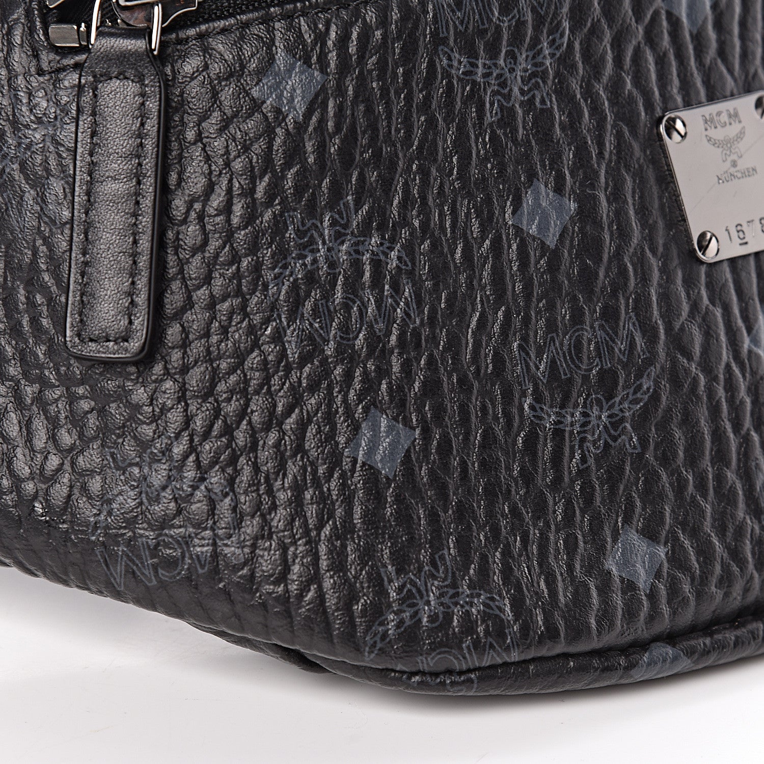 MCM Visetos Stark Belt Bag Black 8 of 10