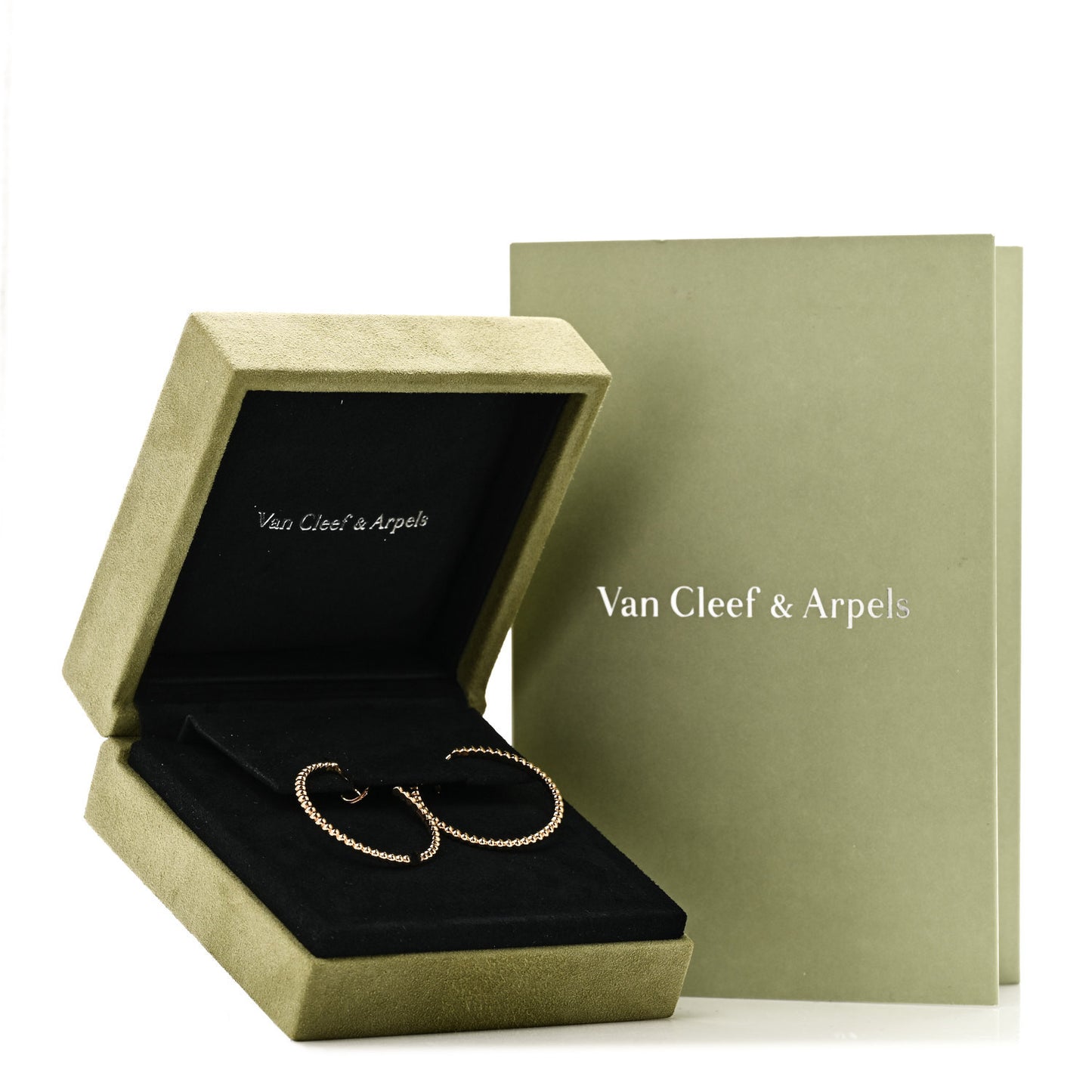 18K Yellow Gold Perlee Hoop Earrings