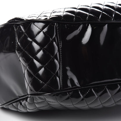 Chanel Glazed Calfskin Quilted Mademoiselle Large Frame Bag Black 8 of 10