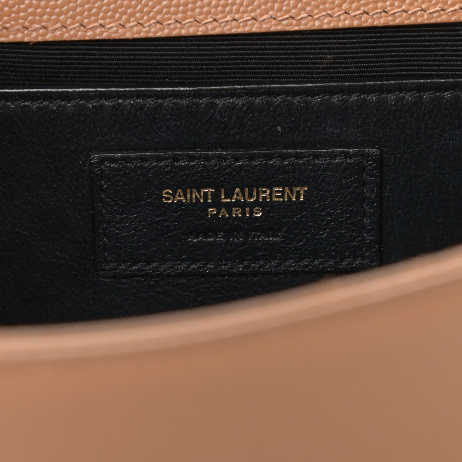 Saint Laurent Grain De Poudre Medium Monogram Kate Satchel Dark Beige 5 of 13