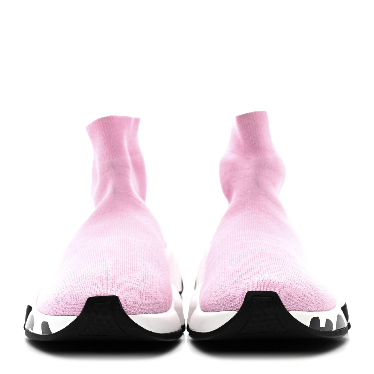 Balenciaga Neoprene Knit Womens Speed Graffiti Sneakers 36 Light Pink White Black 2 of 11