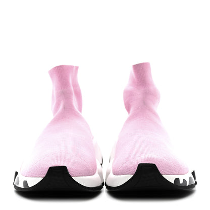 Balenciaga Neoprene Knit Womens Speed Graffiti Sneakers 36 Light Pink White Black 2 of 11