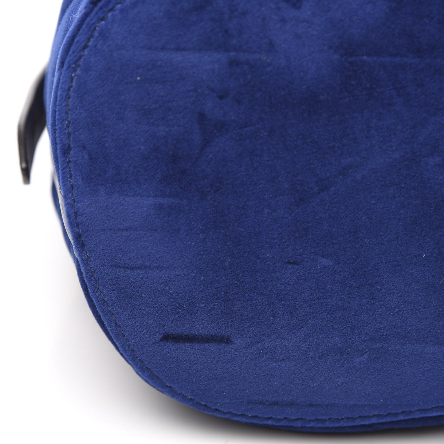 Velvet Matelasse GG Marmont Bucket Bag Cobalt Blue