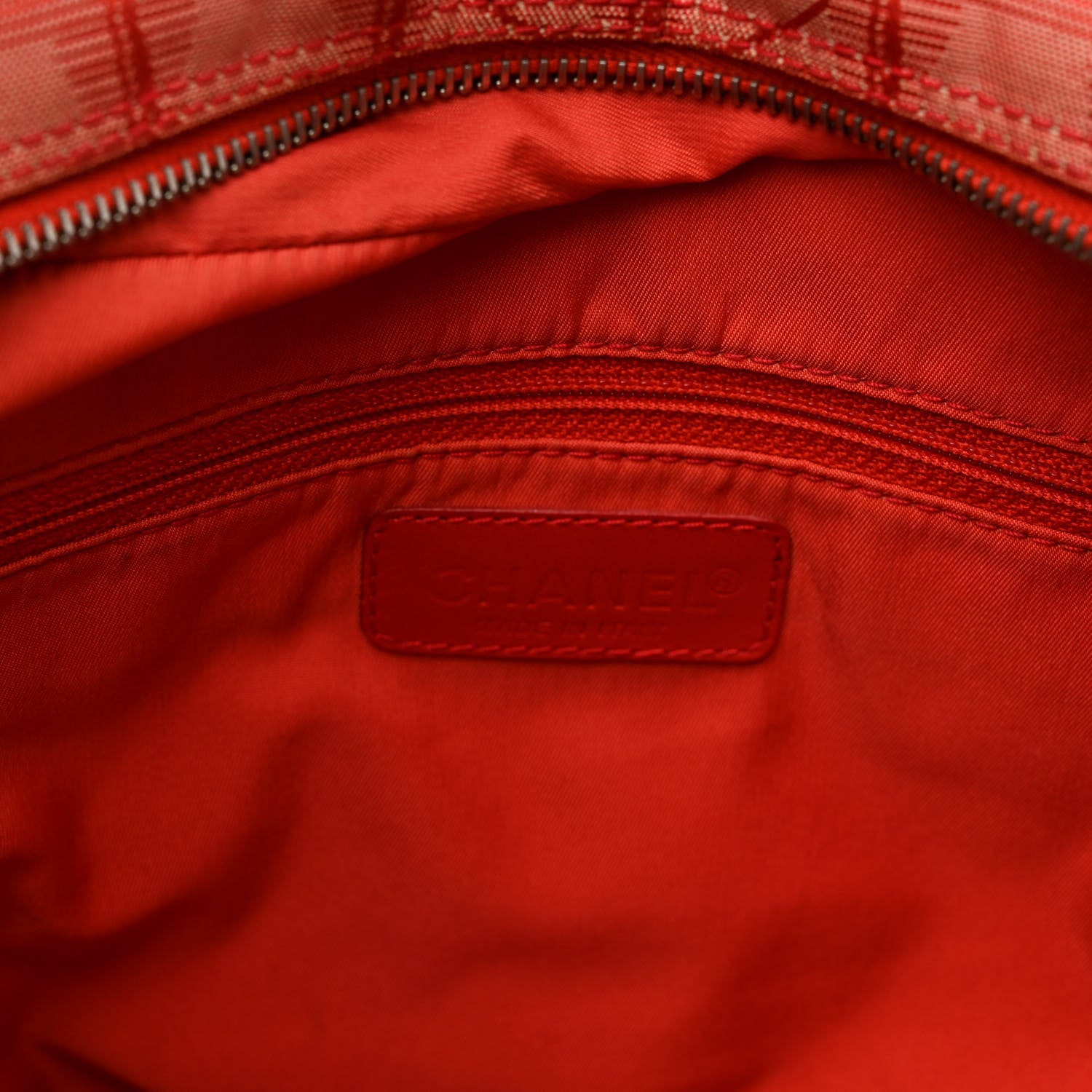 Chanel Nylon Small Travel Tote Red 7 of 15