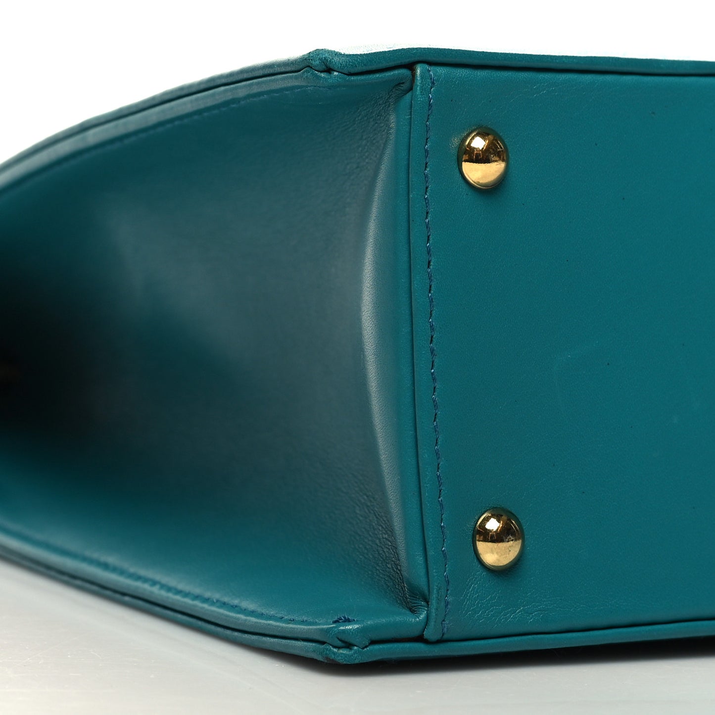 Lambskin Jumbo Shoulder Bag Blue