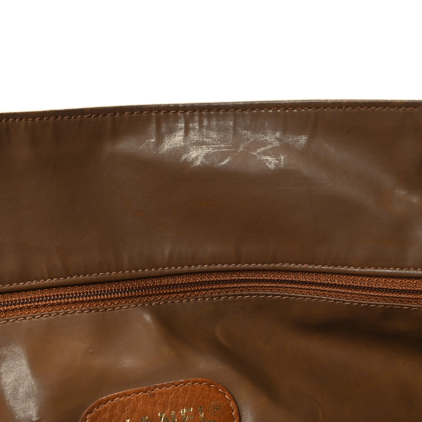 Calfskin CC Timeless Shopping Tote Brown