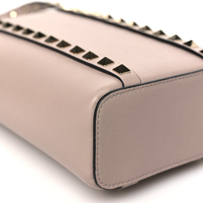 Valentino Garavani Calfskin Rockstud North-South Crossbody Bag Poudre 8 of 10