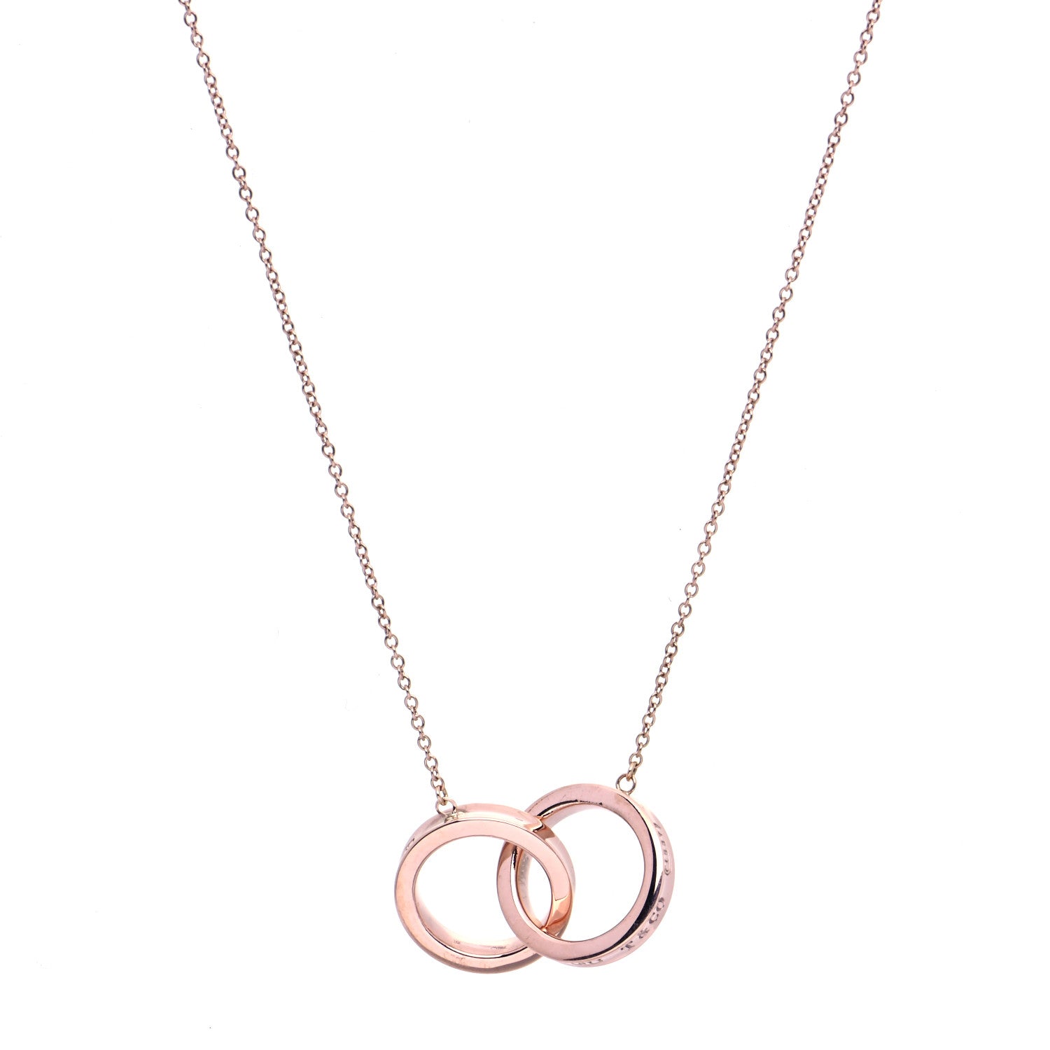 Tiffany Rubedo Interlocking 1837 Pendant Necklace 1 of 6