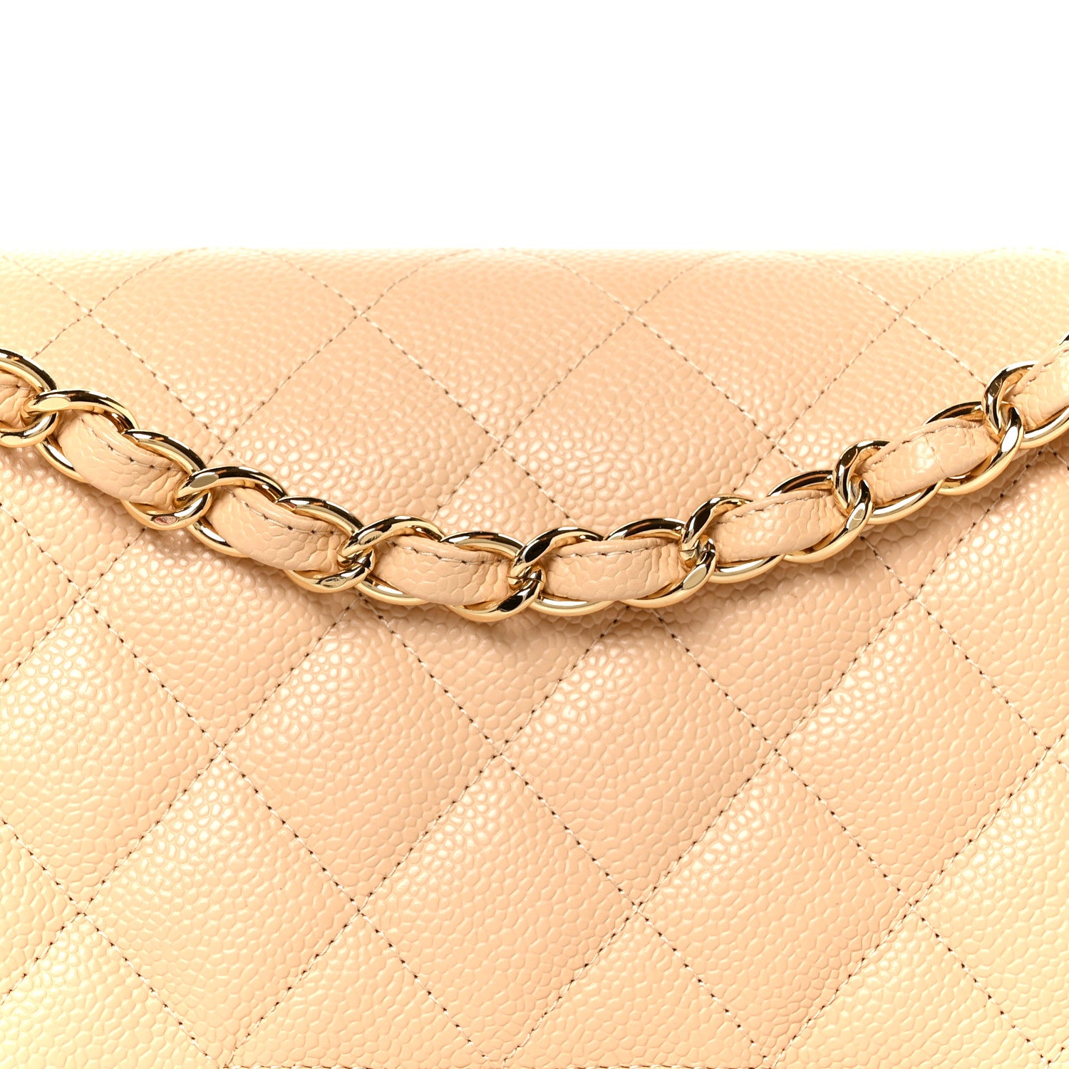 Chanel Caviar Quilted Jumbo Double Flap Beige Clair 9 of 12