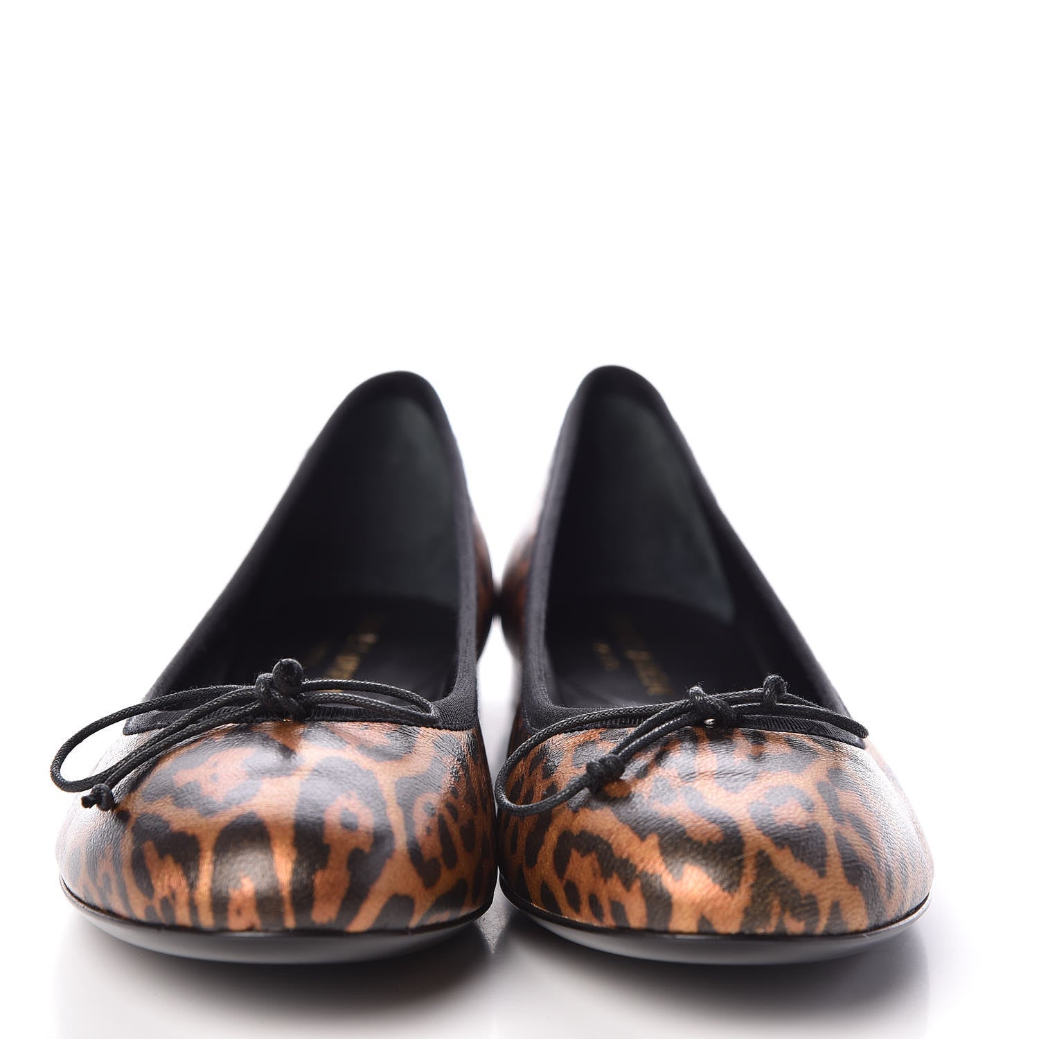 Saint Laurent Leopard Lame Double Cat Ballet Class Flats 38 2 of 8