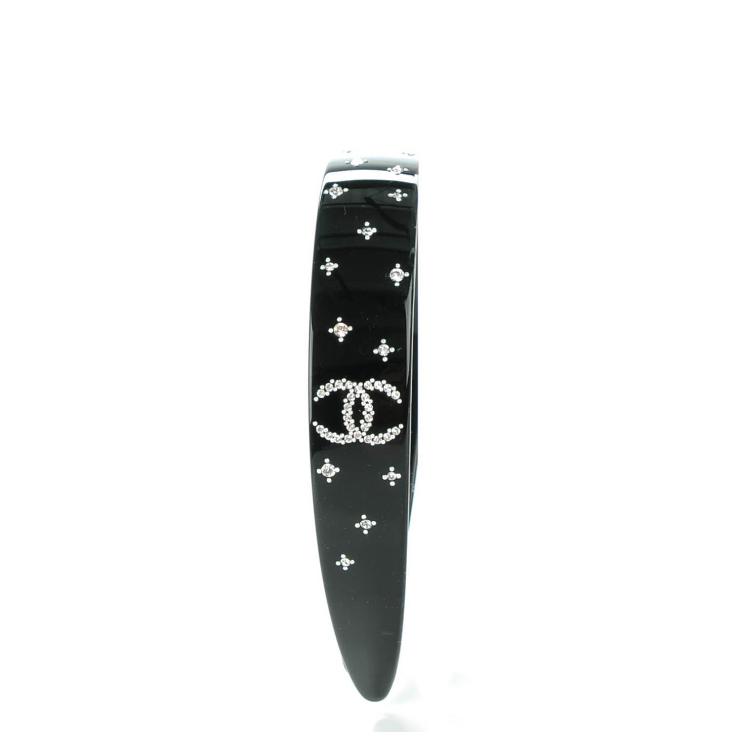 Plastic Crystal CC Headband Black