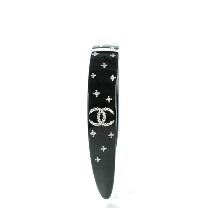 Chanel Plastic Crystal CC Headband Black 4 of 6