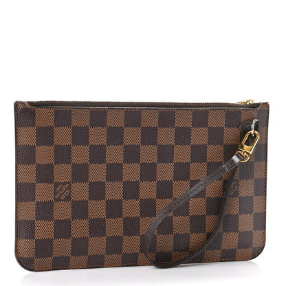 Louis Vuitton Damier Ebene Neverfull MM GM Pochette 3 of 9
