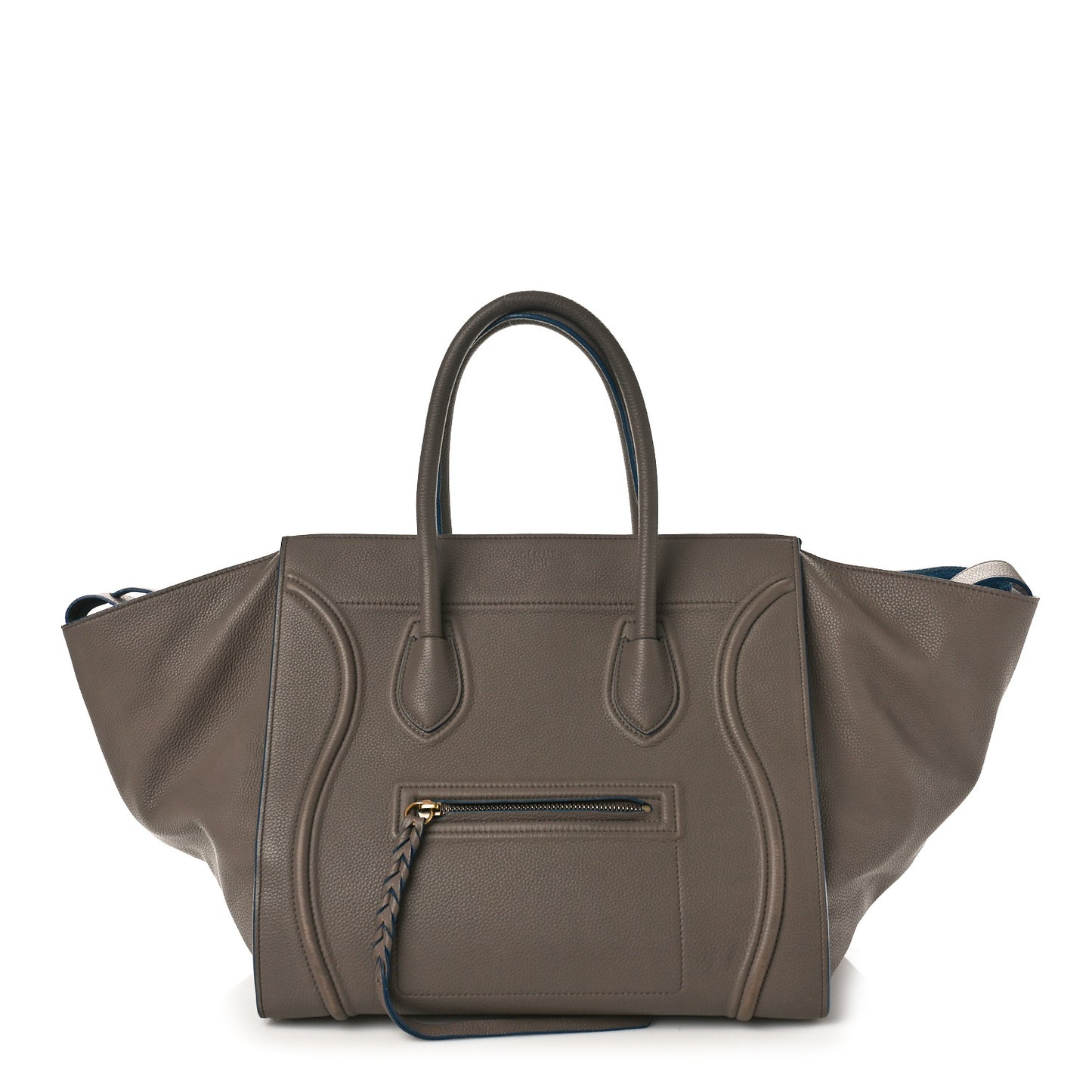 Baby Grained Calfskin Medium Phantom Luggage Taupe