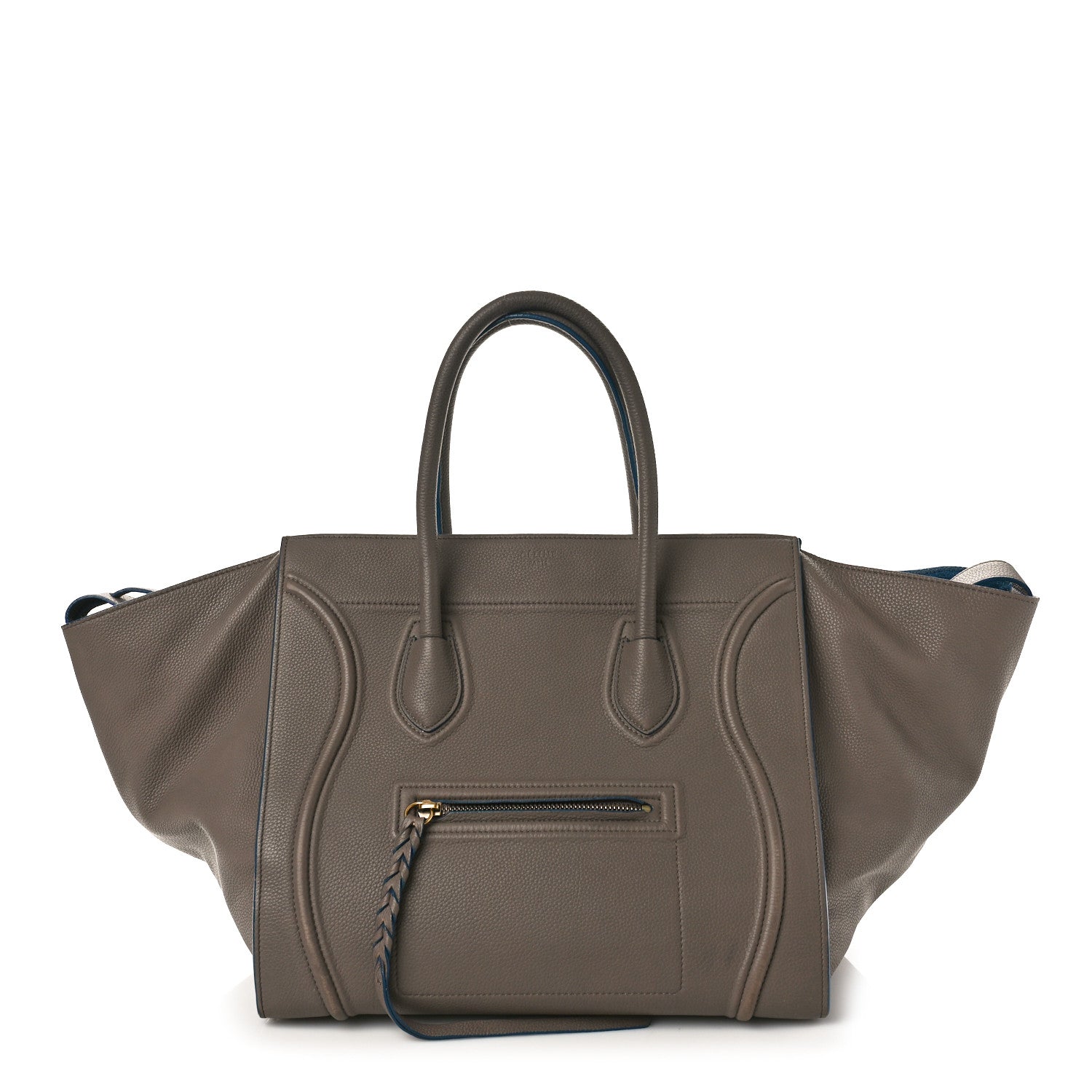 Celine Baby Grained Calfskin Medium Phantom Luggage Taupe 1 of 12