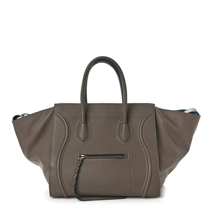 Celine Baby Grained Calfskin Medium Phantom Luggage Taupe 1 of 12