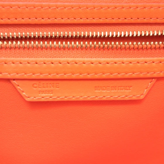 Smooth Calfskin Mini Luggage Bright Orange