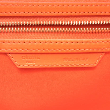 Celine Smooth Calfskin Mini Luggage Bright Orange 9 of 10