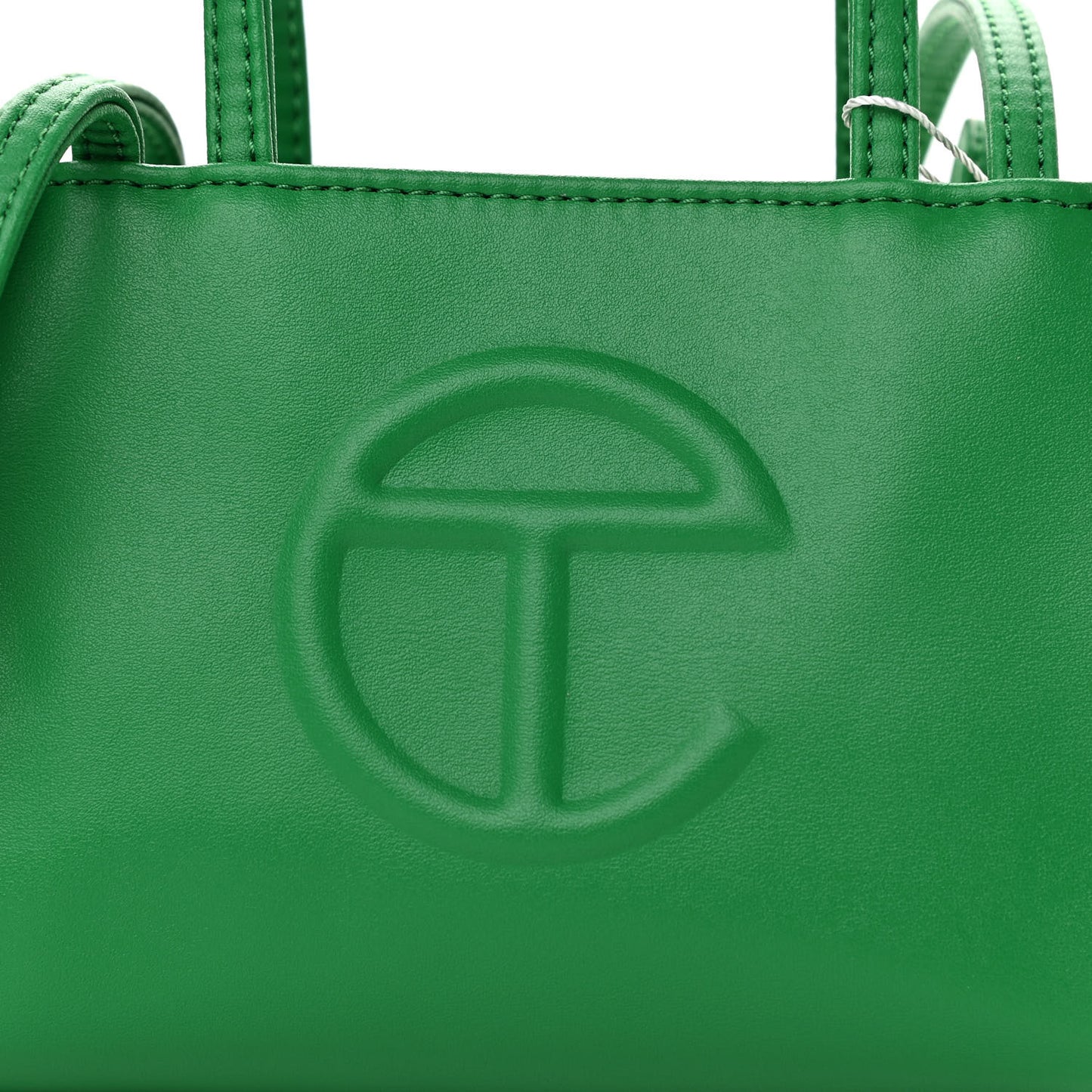 Vegan Leather Small Shopping Bag Greenscreen