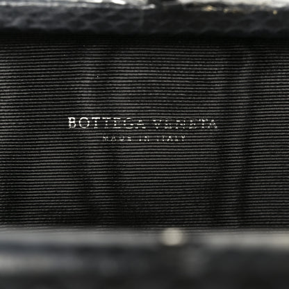 Bottega Veneta Satin Ayers Intreccio Impero Stretch Knot Clutch Black 6 of 7