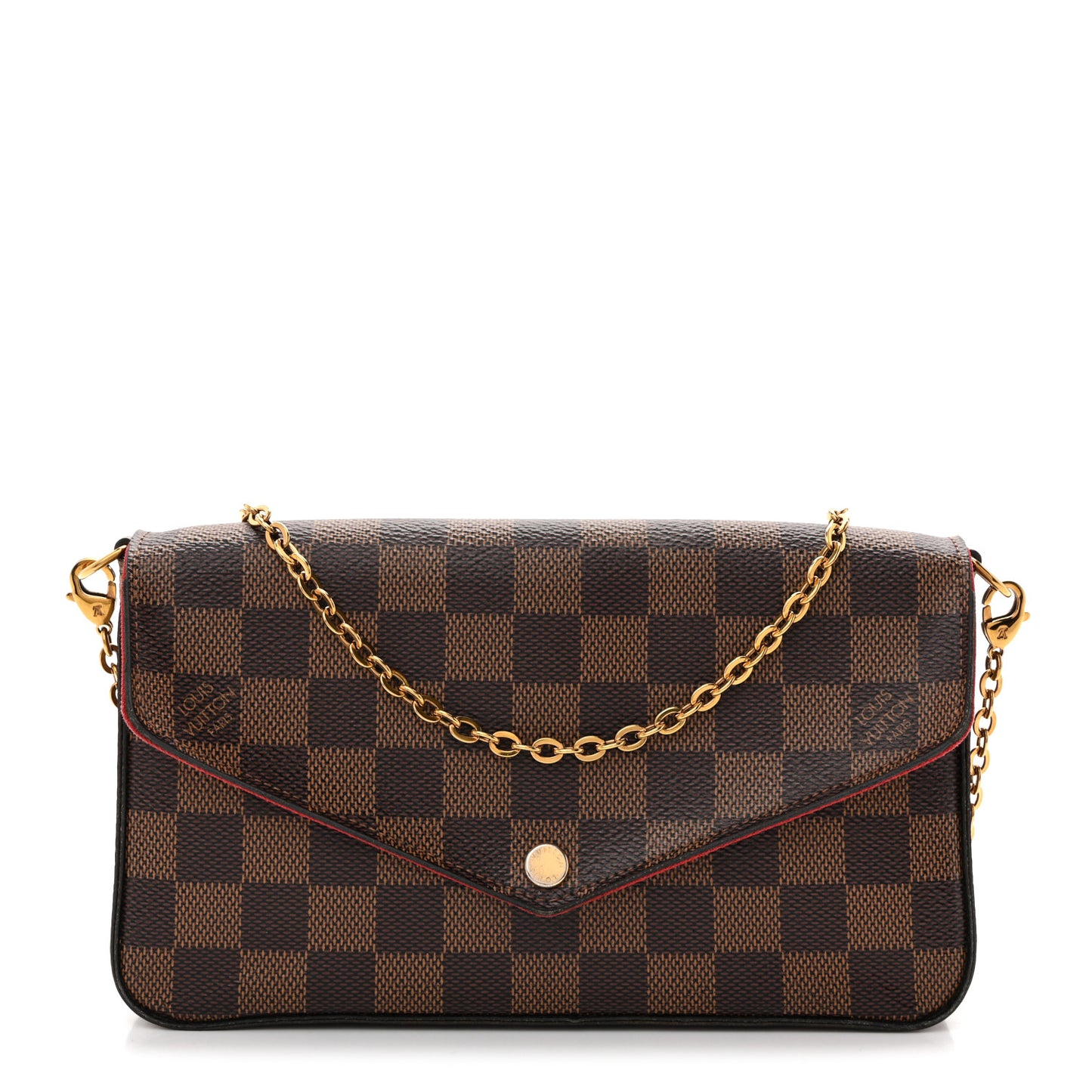 Damier Ebene Pochette Felicie Chain Wallet