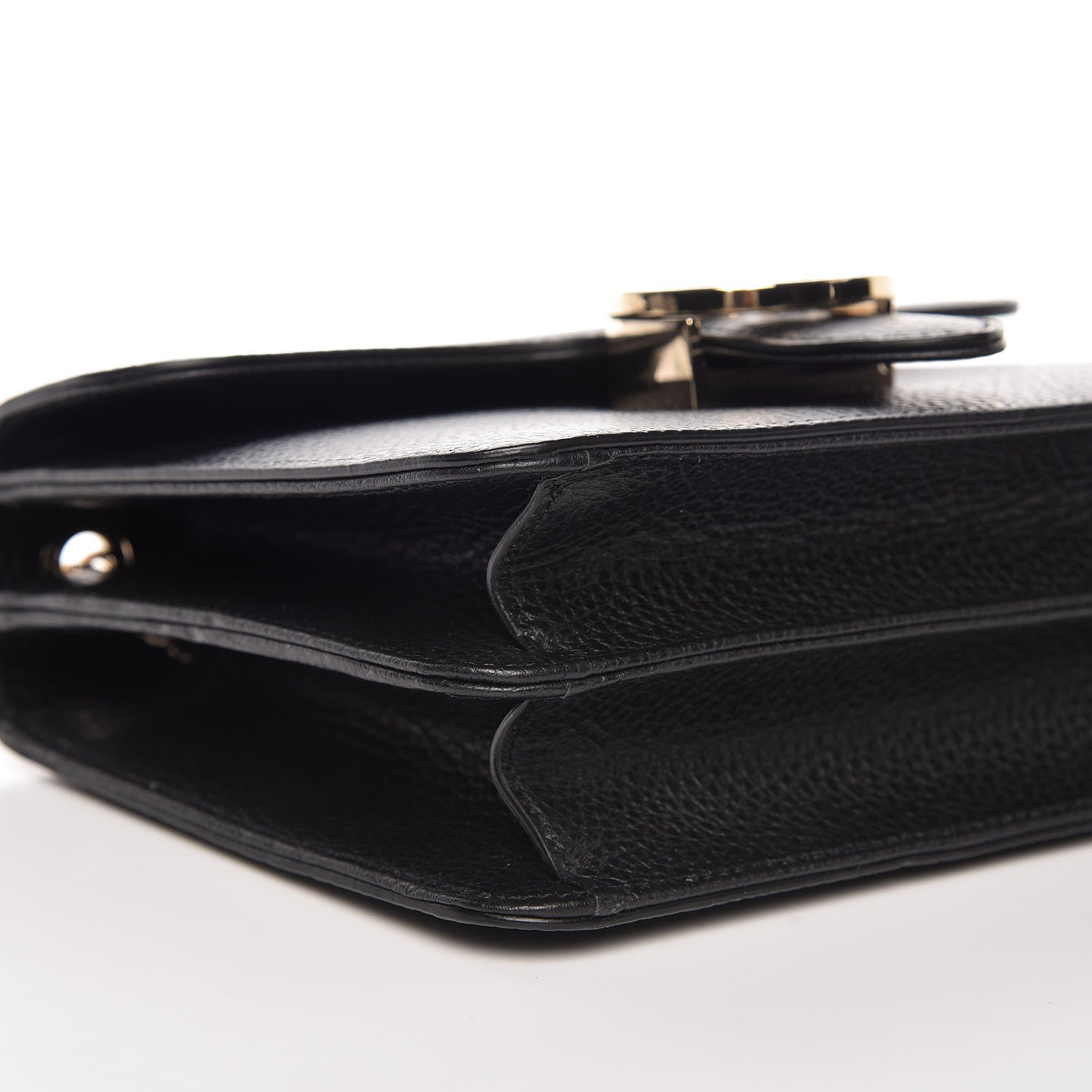 Gucci Dollar Calfskin Small Interlocking G Shoulder Bag Black 5 of 9