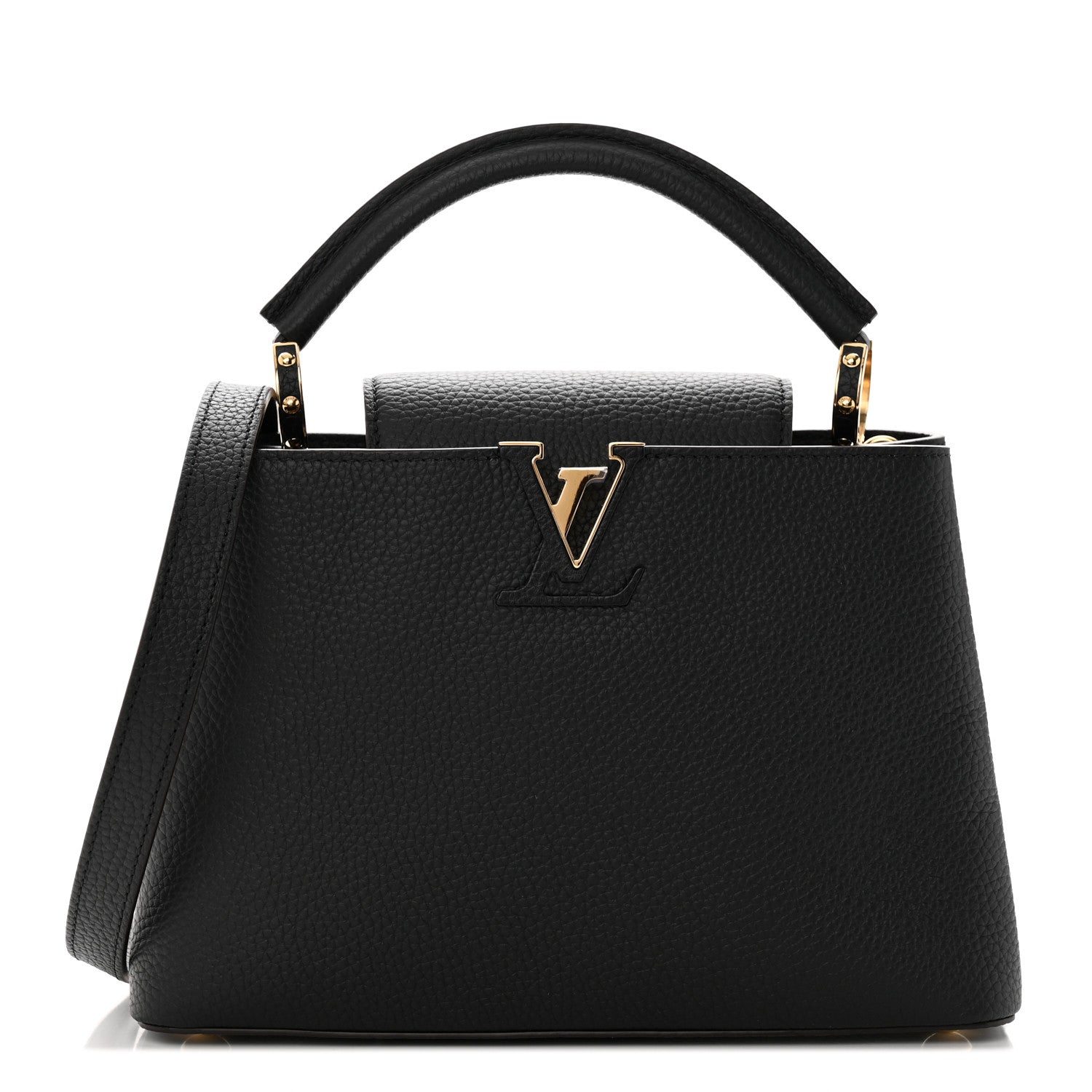 Louis Vuitton Taurillon Capucines BB Black 1 of 9