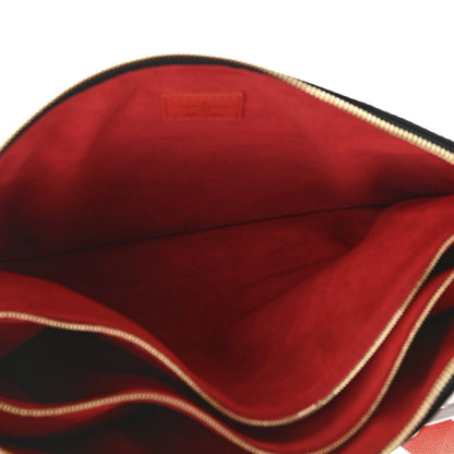 Louis Vuitton Patent Embossed Monogram Lambskin Coussin MM Black Red 7 of 11