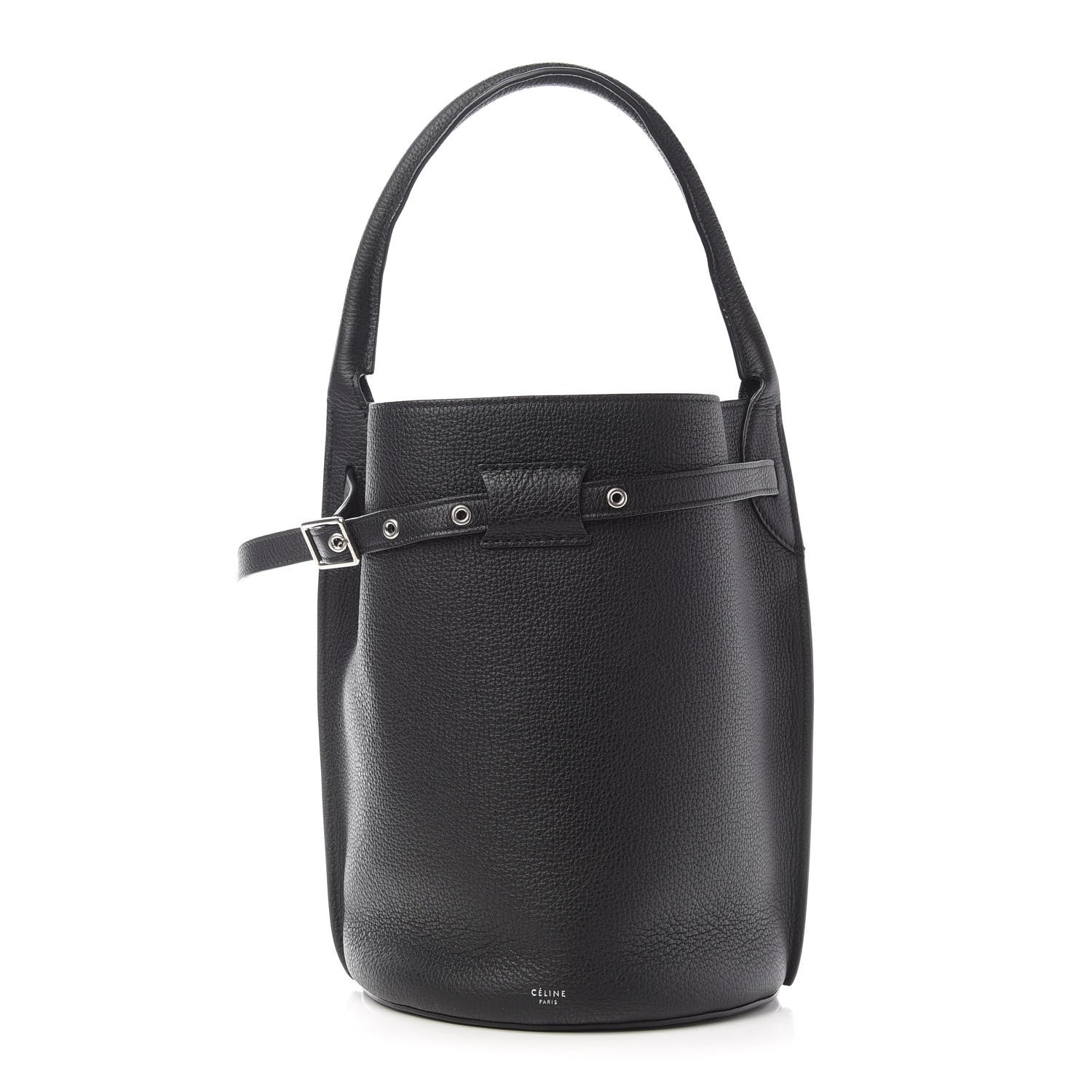 Celine Supple Grained Calfskin Big Bag Bucket Black 1 of 6