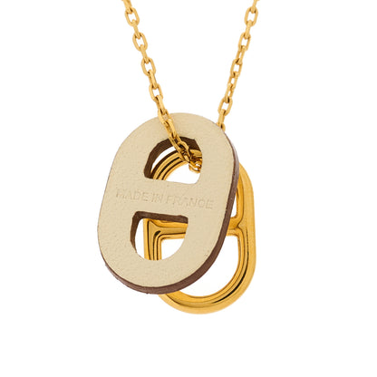 Hermes Swift O'Maillon Pendant Necklace Craie 6 of 7