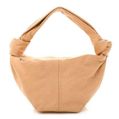 Bottega Veneta Calfskin Teen Double Knot Hobo Almond 1 of 12