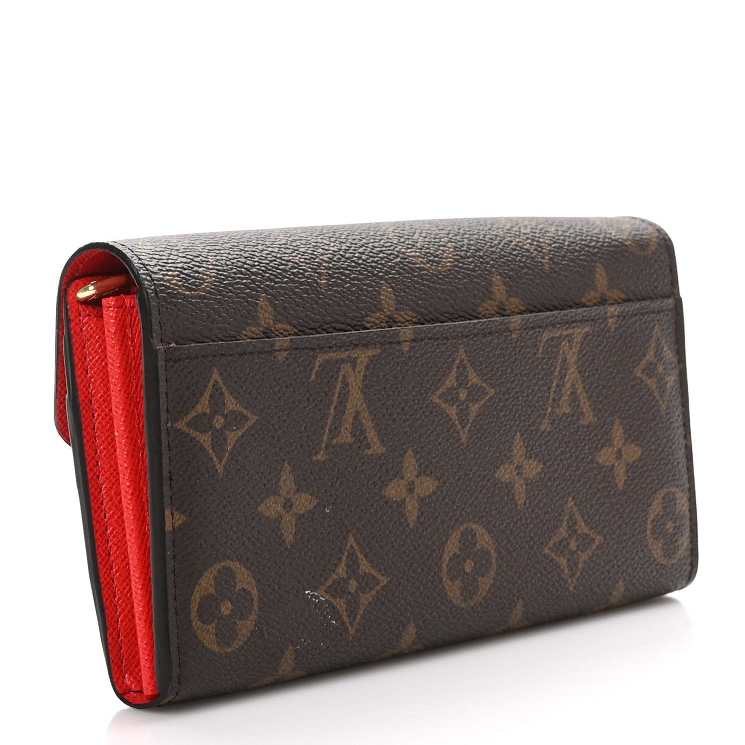 Louis Vuitton Monogram Sarah Wallet NM Coquelicot 3 of 11