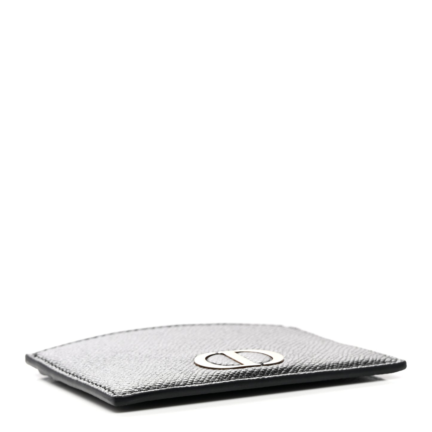Grained Calfskin 30 Montaigne Card Holder Black