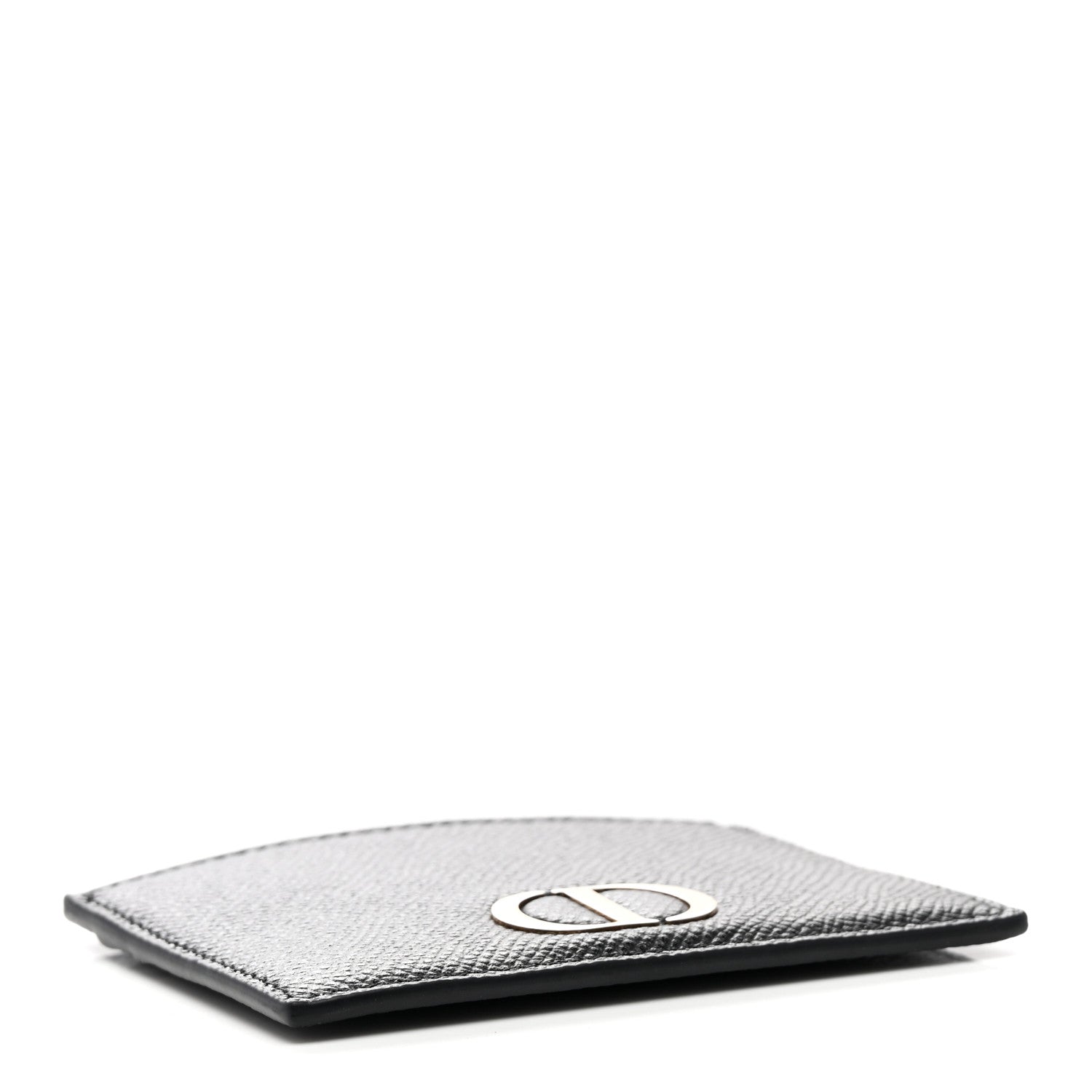 Christian Dior Grained Calfskin 30 Montaigne Card Holder Black 4 of 7