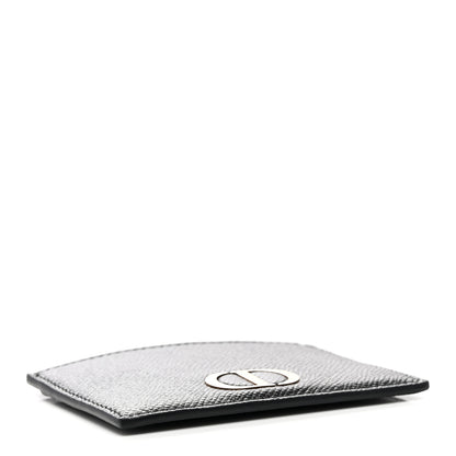 Christian Dior Grained Calfskin 30 Montaigne Card Holder Black 4 of 7