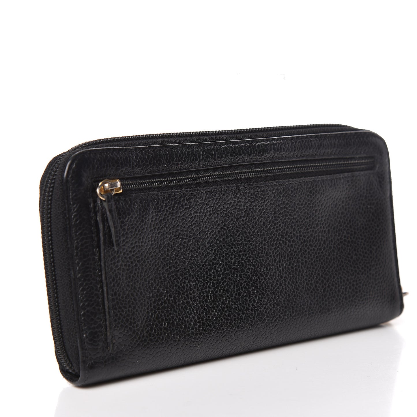 Caviar Timeless CC Zip Around Wallet Black