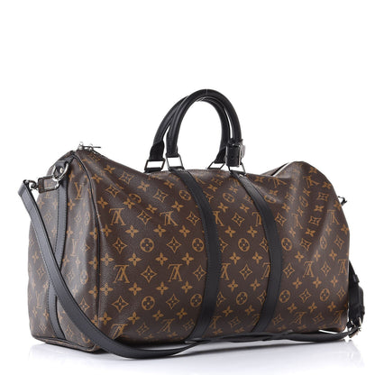 Louis Vuitton Monogram Macassar Keepall Bandouliere 45 3 of 7