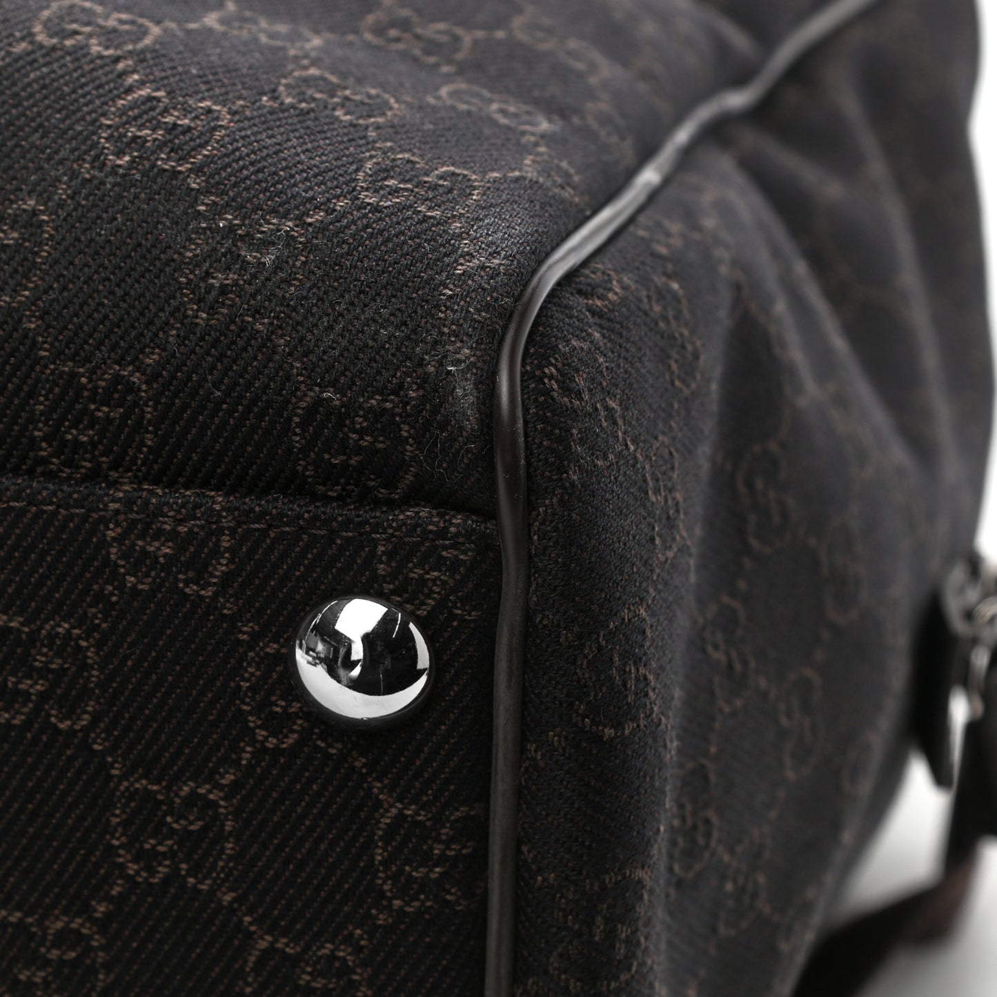 Nylon Monogram Large Carry On Duffle Dark Brown