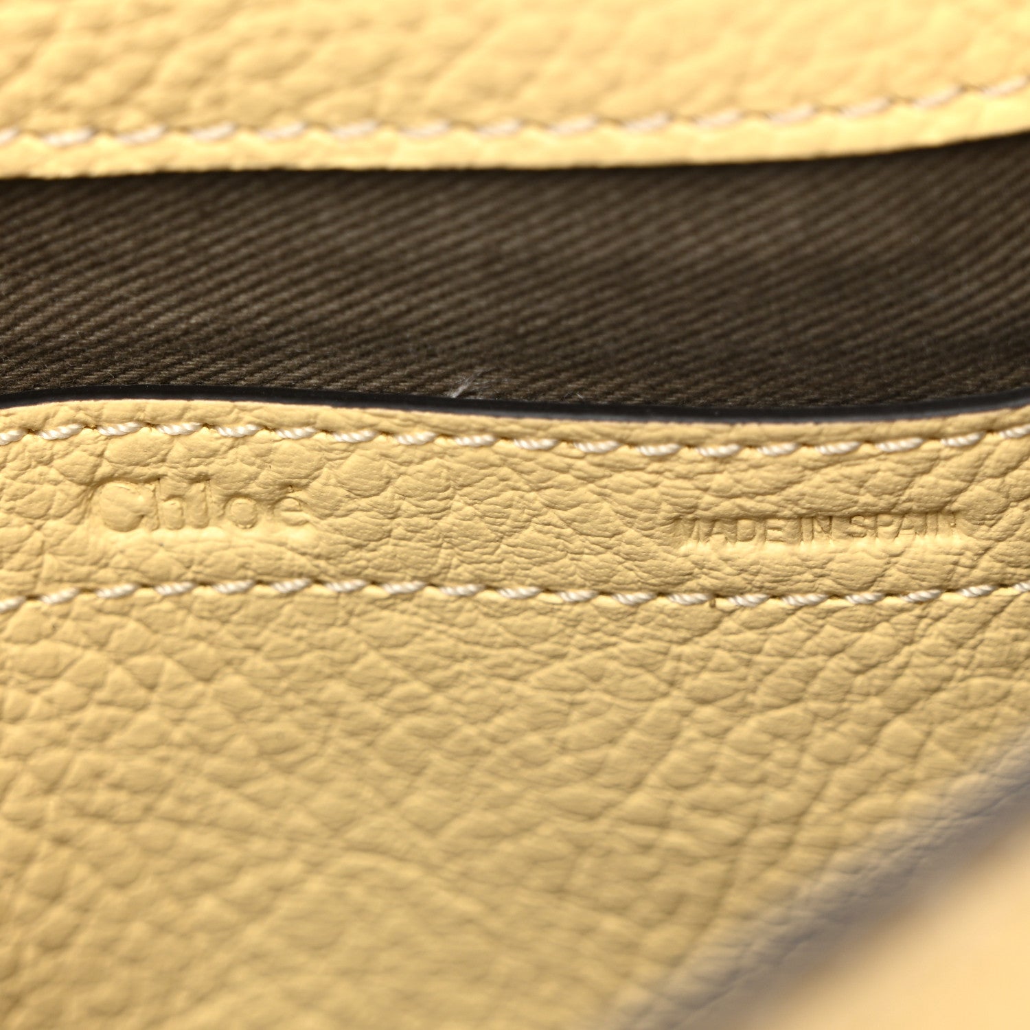 Chloe Grained Calfskin Small Marcie Saddle Bag Softy Yellow 6 of 9