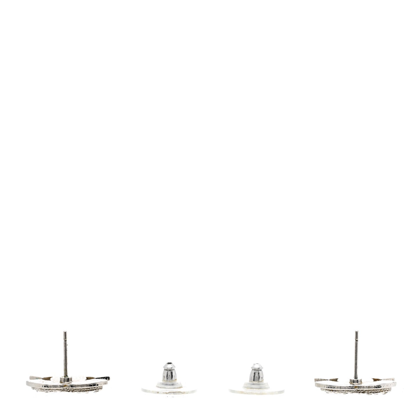 Crystal Mini Timeless CC Earrings Silver
